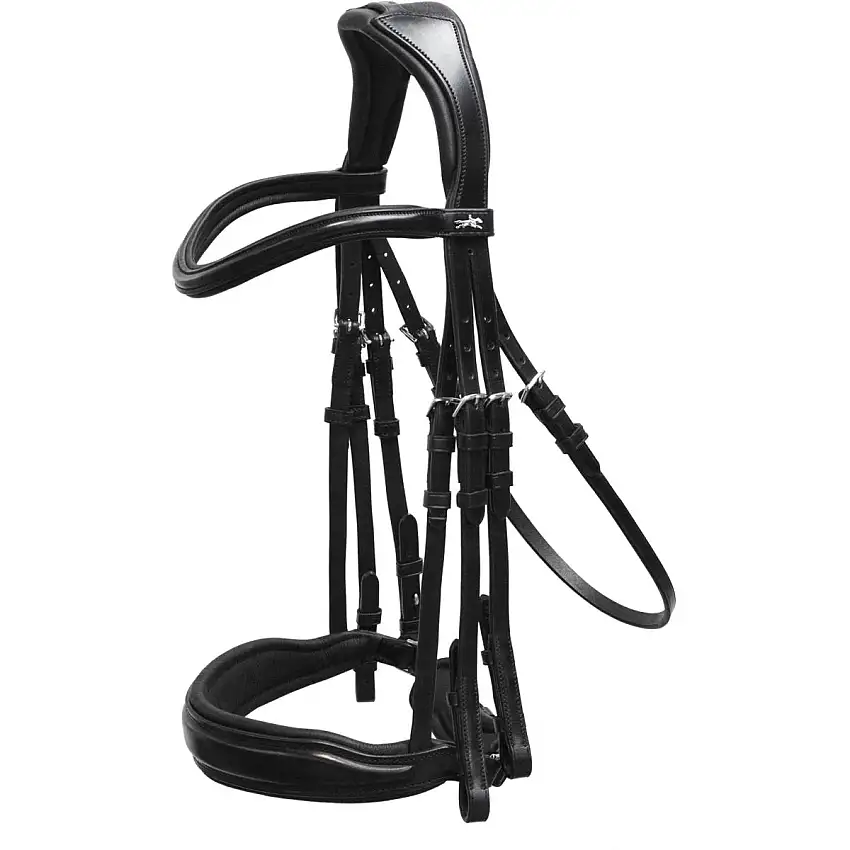 Schockemöhle Brida Doble Classic Line Milan Negro/Plata