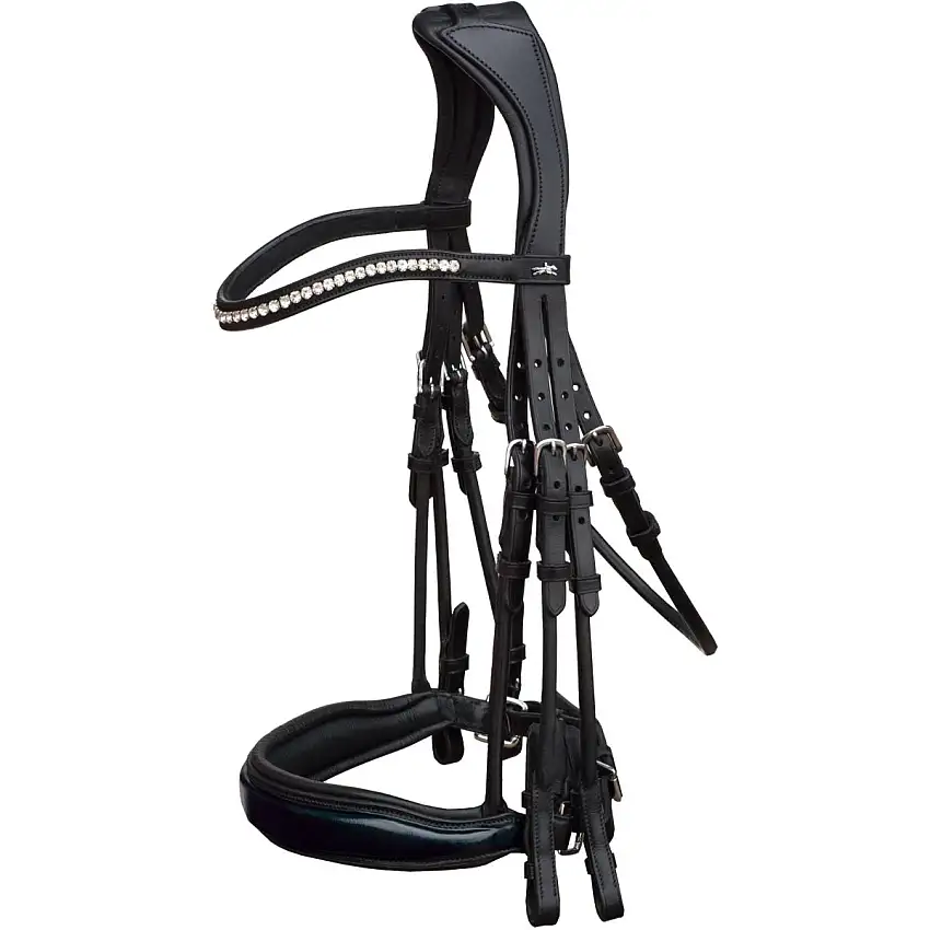 Schockemöhle Brida Doble Classic Line Venice Negro/Patente/Plata