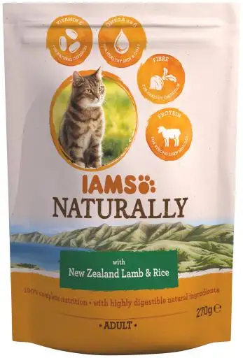 IAMS Naturally Adult con Coredero de Nueva Zelanda y Arroz