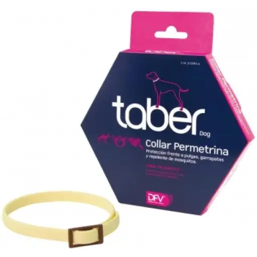 DFV Taberdog Collar de Permetrina Antiparasitario para perros grandes