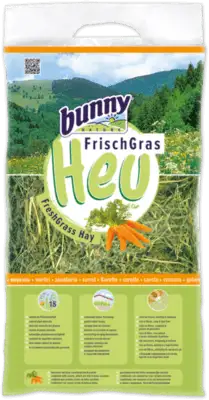 Bunny Heno Fresco con Zanahoria para Roedores