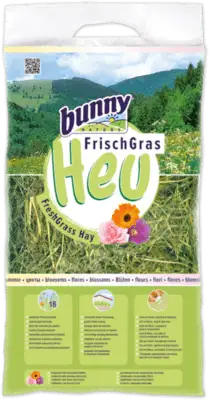 Bunny Heno Fresco con Flores para Roedores