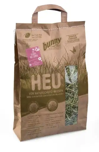 Bunny Heno Natural de Praderas con Flores del Campo