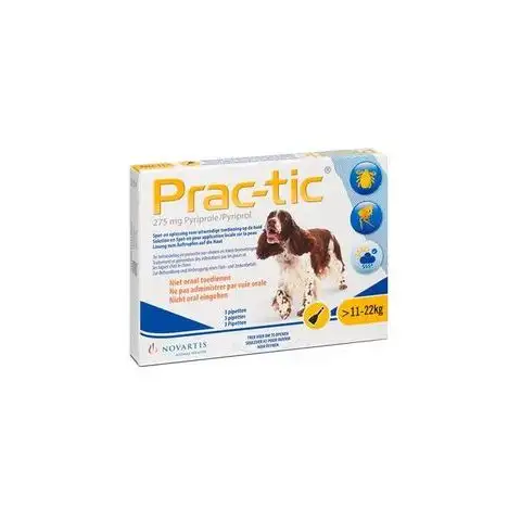 Prac-Tic perros medianos 11-22 kg 3 pipetas
