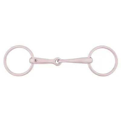 Bocado de poni macizo de acero inoxidable