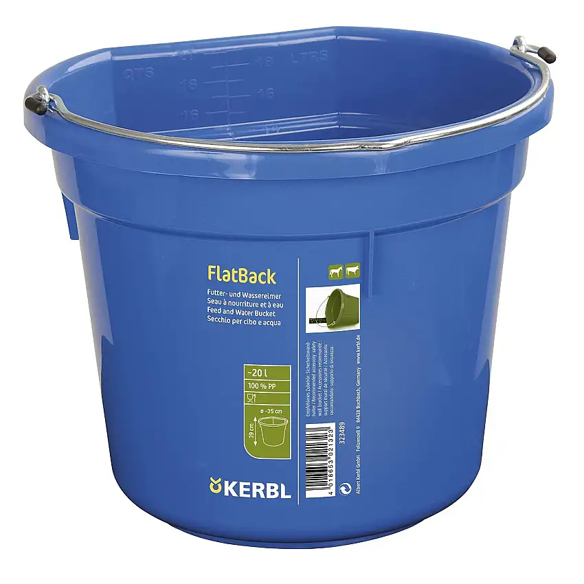 Comedero de plástico para caballos FlatBack