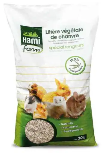 Hami Form Lecho Vegetal de Cañamo para Roedores