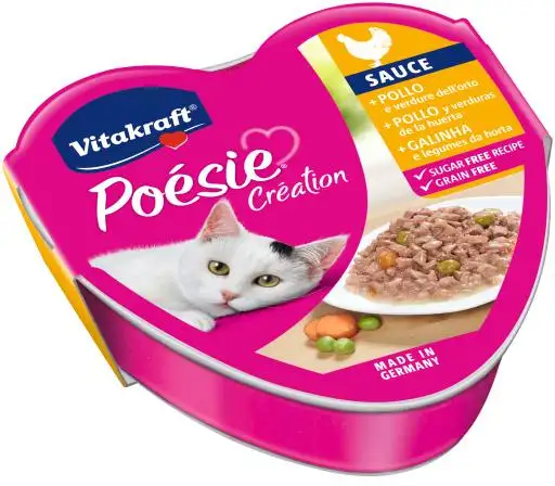 Pack 5 Vitakraft Comida Húmeda Poésie en Salsa con Pollo para Gatos