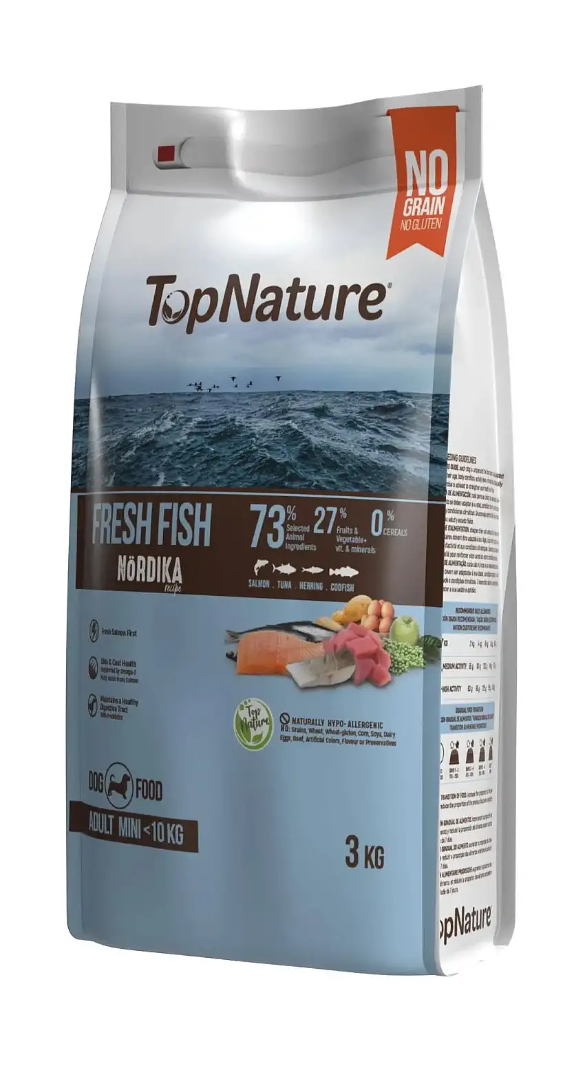 Top Nature Receta Nórdika Raza Pequeña 3 kg.