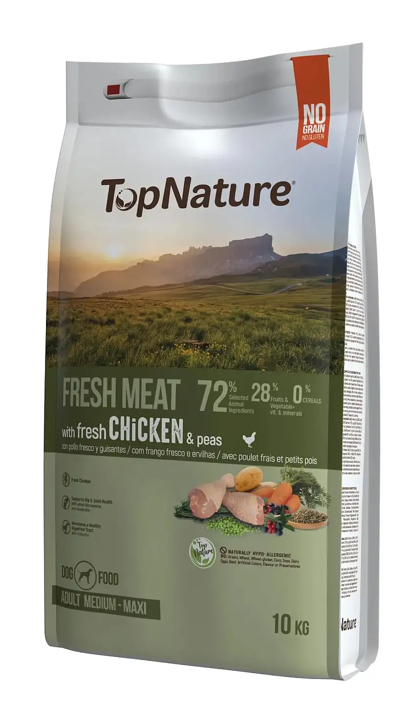 Top Nature Pollo Medium-Maxi 10 kg.