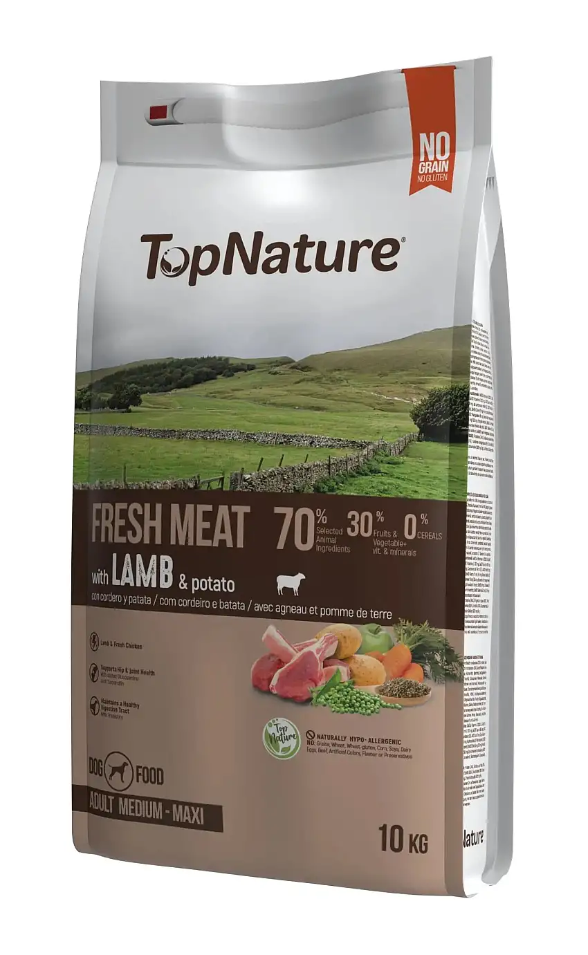 Top Nature Cordero Medium-Maxi 10 kg.