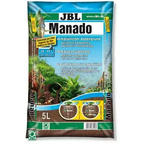 JBL Sustrato Manado para Acuarios de Agua Dulce con Plantas Naturales - 1,5L
