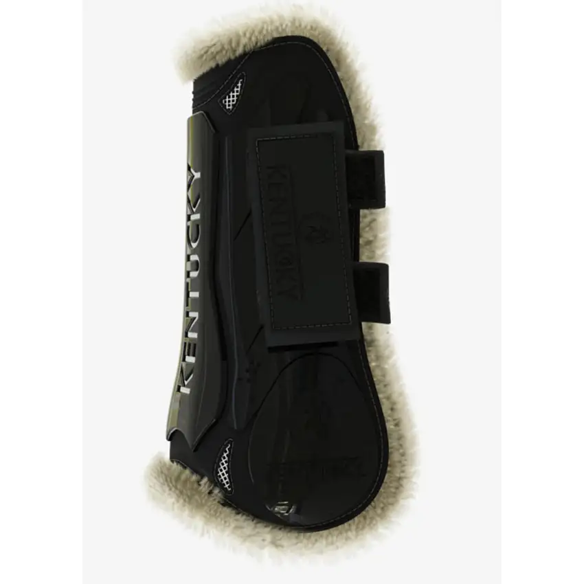Botas de caballo abiertas con velcro de piel de oveja vegana Kentucky