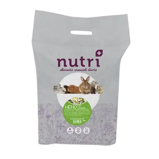 Nutriplus Heno Con Manzanilla para Conejos y Pequeños Roedores