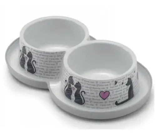 MP Bergamo Comedero Trendy Dinner Doble Cats In love