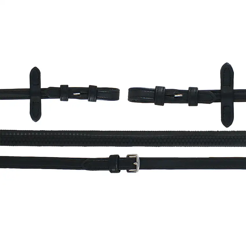 Collegiate Riendas Syntovia+ Caucho Negro