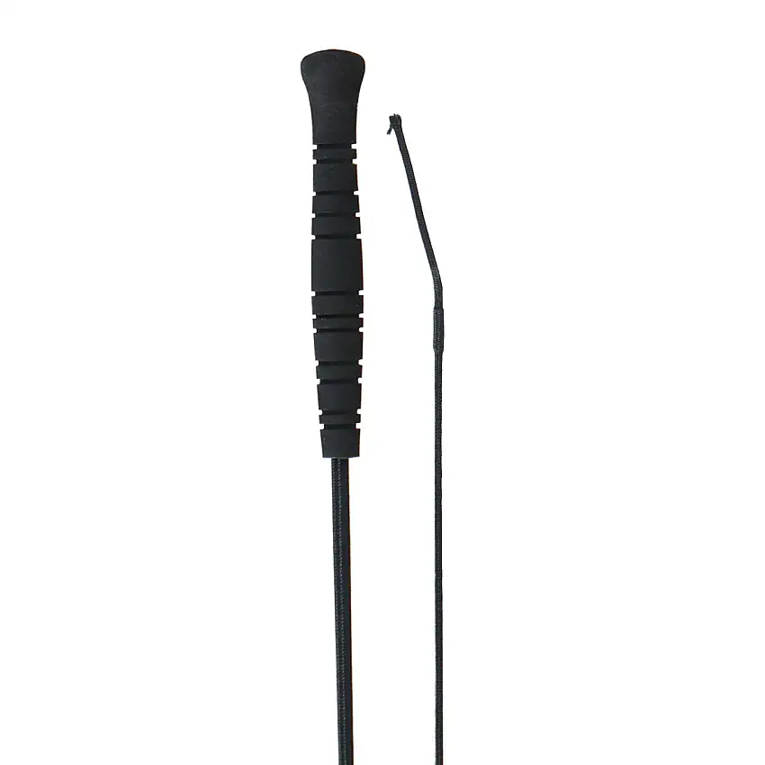 Whip & Go Fusta de doma con Mango de Espuma Antideslizante Negro