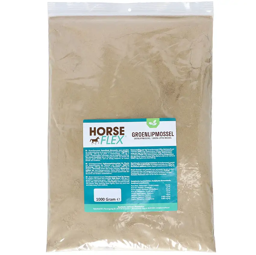HorseFlex Mejillón de Labio Verde Relleno