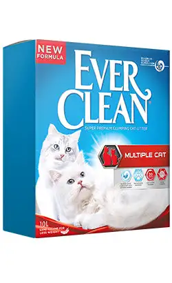 Arena autoaglomerante Ever Clean para varios gatos | 6 litros