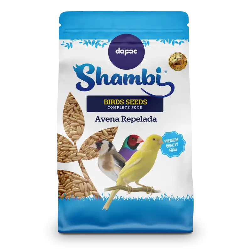Shambi Avena Repelada 1kg - Semillas para aves.