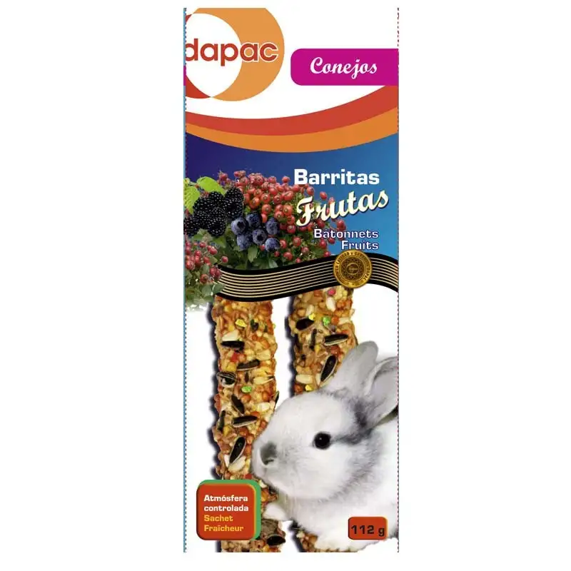 Barritas Conejos Fruta 112gr