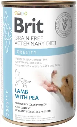 Brit Veterinary Diet Dog Obesity Grain-Free Lamb with Pea | Wet (Can) | 400 g