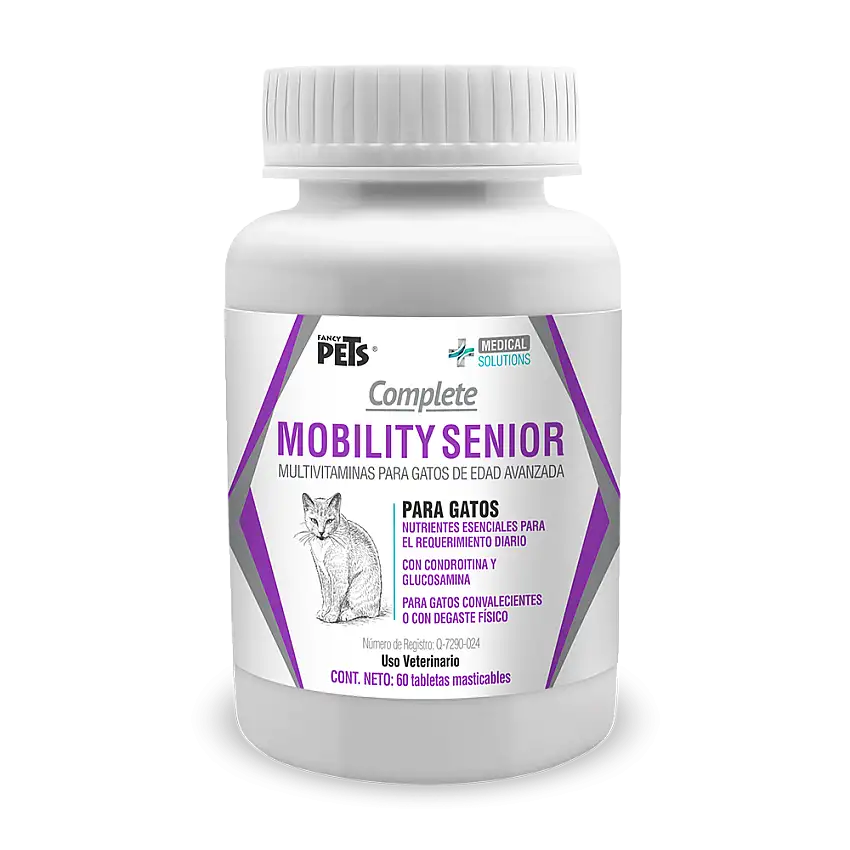 MS Complete Mobility Senior para Gatos  60 Tabletas Masticables