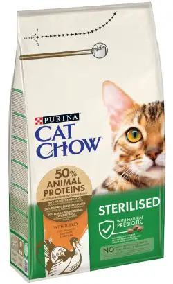 Cat Chow Sterilized Turkey Cat Food | 15 kg