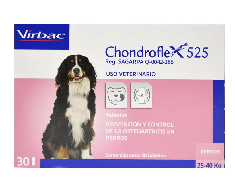 Chondroflex 525 ( 25-40 kg ) 30 tabletas DESCONTINUADO