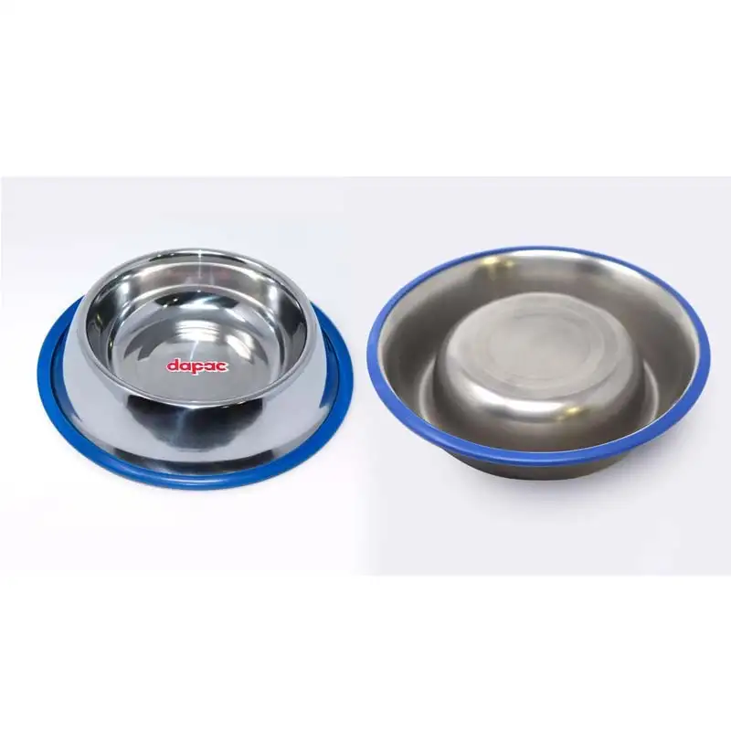 Comedero acero inoxidable con recubrimiento silicona 16 cm