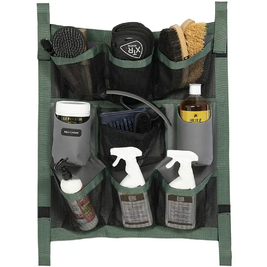 EQUITHÈME Stable Organiser Gris/verde
