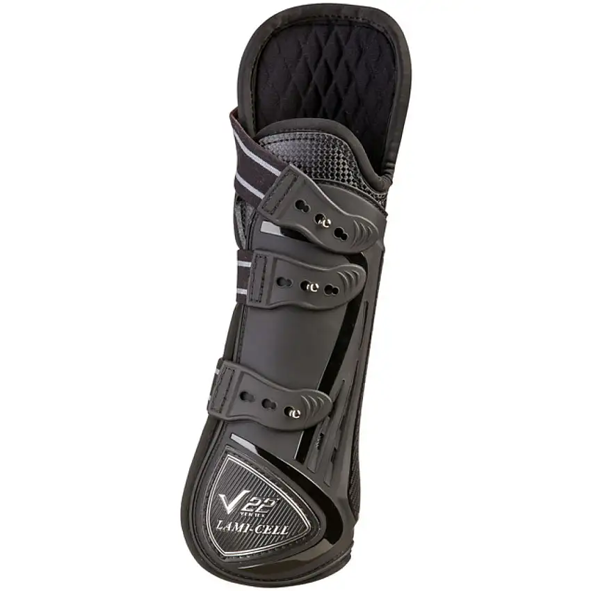 Lami-Cell Botas para tendones V22 con Protección de Rodillas Negro