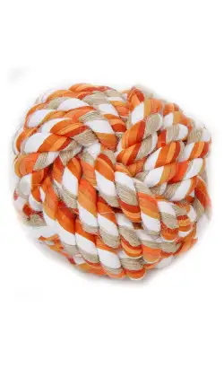 Eurosiam Colorful Jute Ball Dog Toy | Ø 12cm