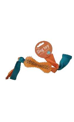 Eurosiam TPR Bone with Fabric and Whistle | 1 unit
