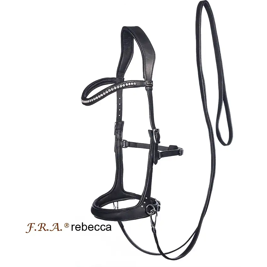 F.R.A. Brida sin Bocado Rebecca Side Pull Negro