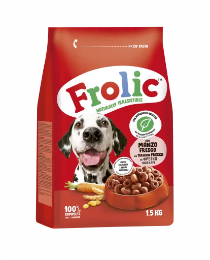 Frolic Pienso Semihúmedo para Perros Adultos Sabor Buey