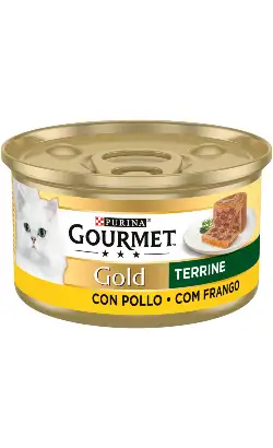 Alimento húmedo para gatos Gourmet Gold sabor a pollo terrina | Húmedo (lata) | 24 x 85 g