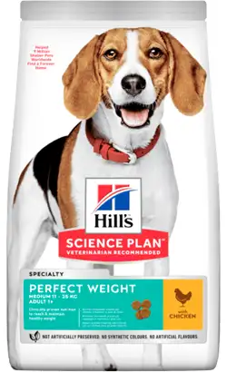 Hills Science Plan Dog Perfect Weight Medium Adult with Chicken | 2 kg