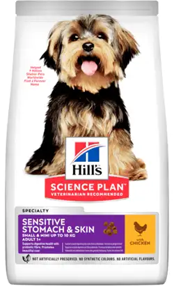 Hills Science Plan Dog Sensitive Stomach & Skin Small & Mini Adult with Chicken | 1.5 kg