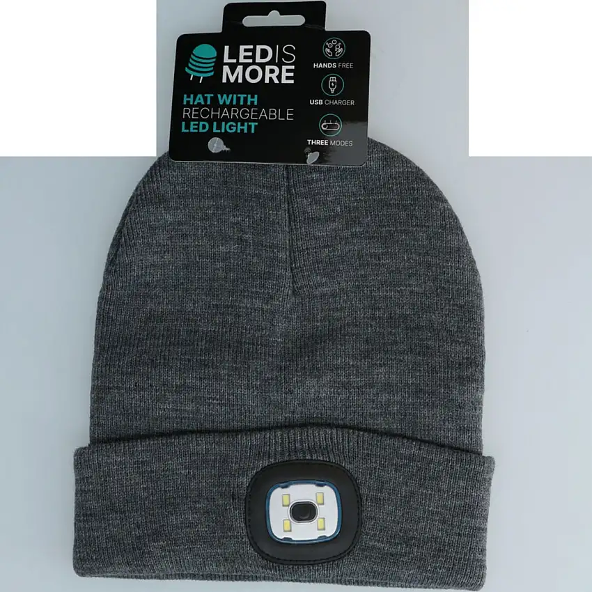 Led is More Gorro Gris