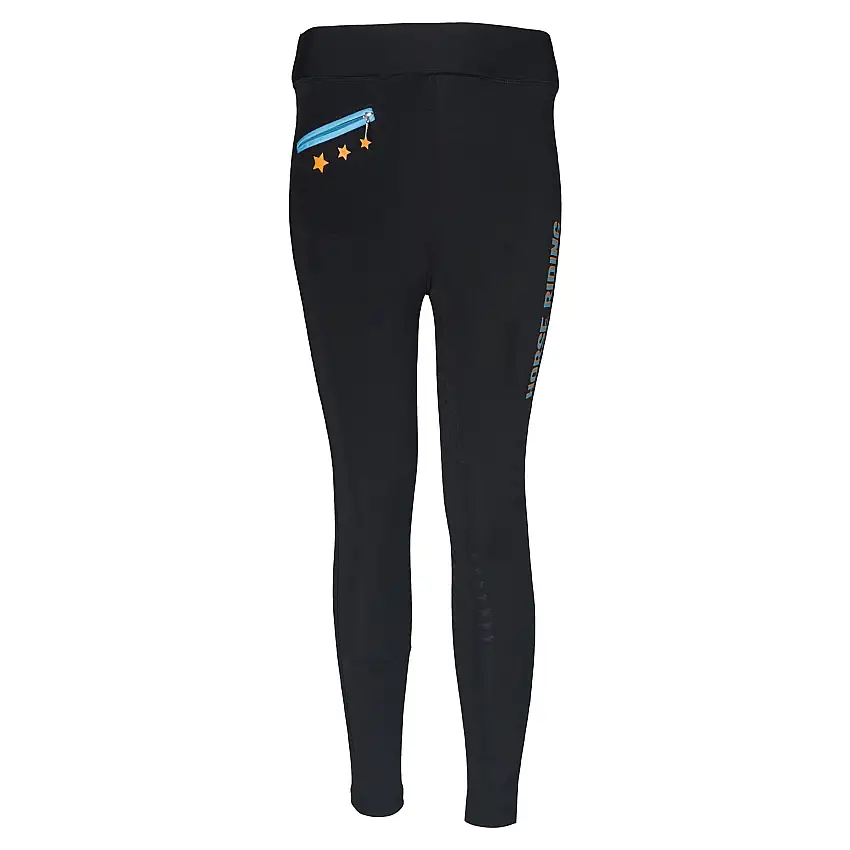 Red Horse Legging de Equitación Nina Junior Negro