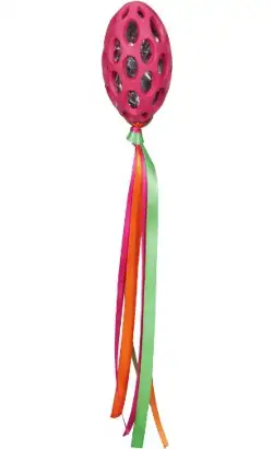 JW Cataction Football with Streamers Cat Toy | 9 cm