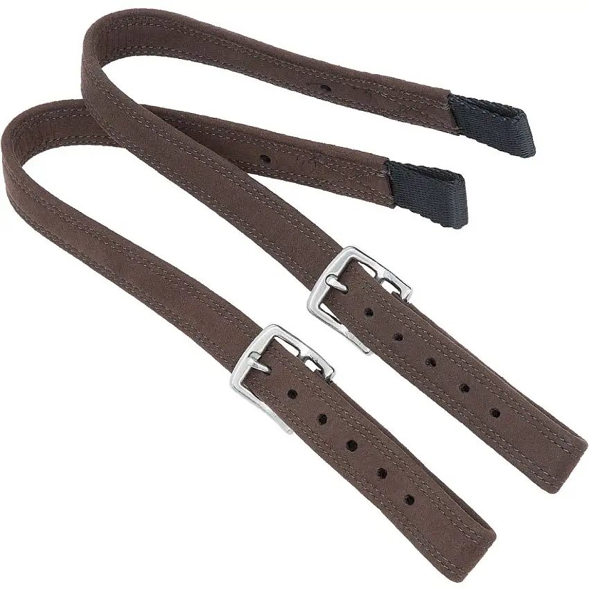 Kieffer Correas de estribo Velours Doma Marron oscuro