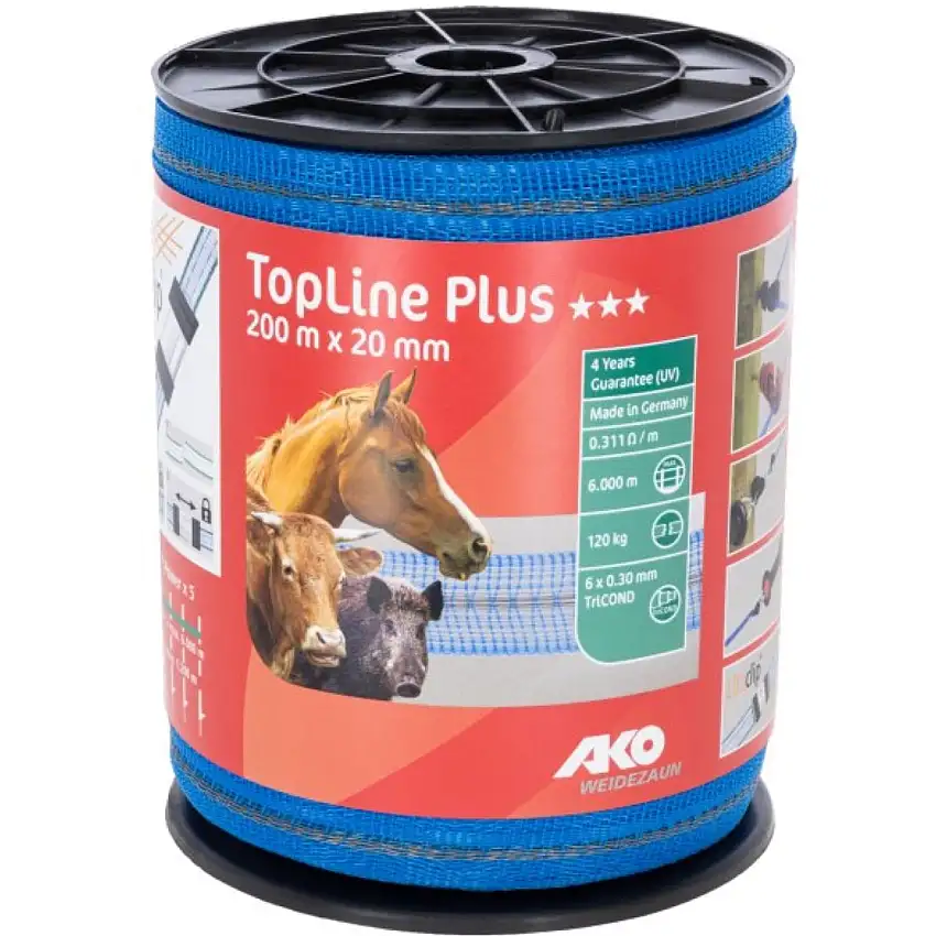 Ako Cinta para Vallas Topline 10mm 200m Azul