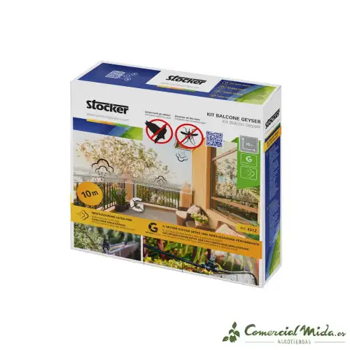 Stocker Garden Kit Balcón Geyser Nebulizador Antimosquitos