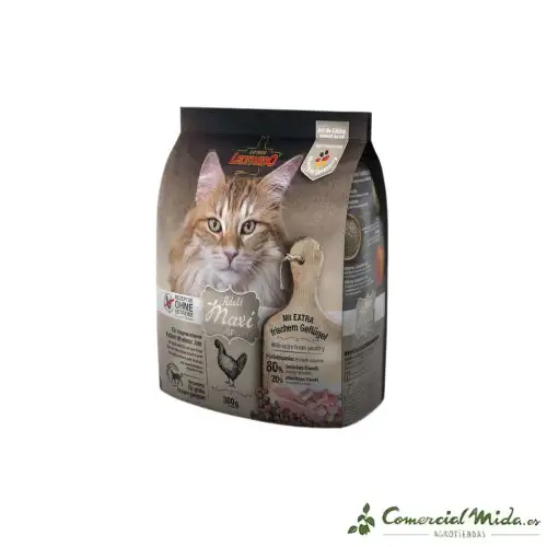 LEONARDO Adult GF Maxi Pienso Sin Cereales para Gatos Adultos de Razas Grandes