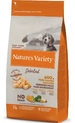 Natures Variety Dog Selected No Grain Junior Chicken Countryside Dog Food | 600 g