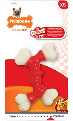 Juguete masticable doble Nylabone para perros Extreme | Extra grande
