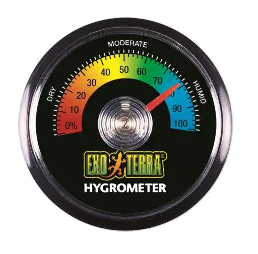 Exo Terra Higrómetro Redondo Analógico para Terrarios