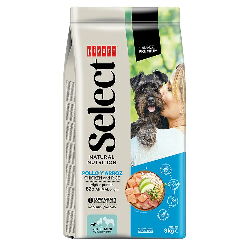Picart Select Adult Mini Chicken & Rice Pienso para Perros - 800 g